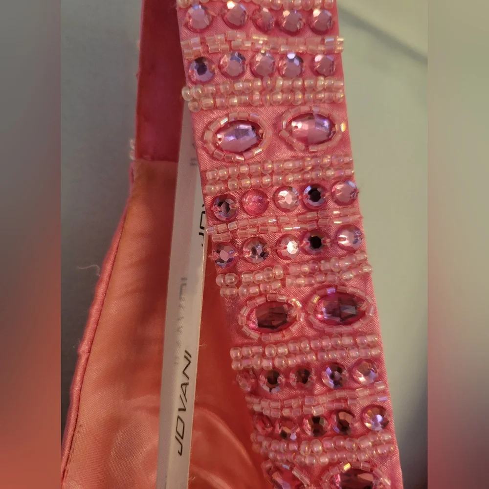 Jovani pink evening gown, size 8 - Picture 7 of 8